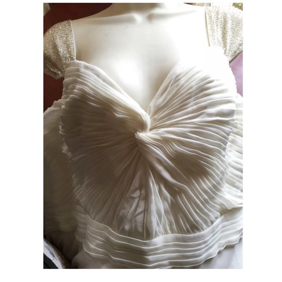 Ralph Lauren Evening Long Formal Wedding Silk Gown - Picture 3 of 8